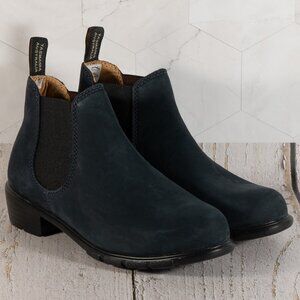 Blundstone BL1975 Ankle Chelsea Boot (Navy Nubuck) Women's Boots Size 7